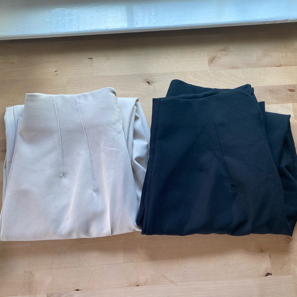 2 Pairs of matching Zara Trousers